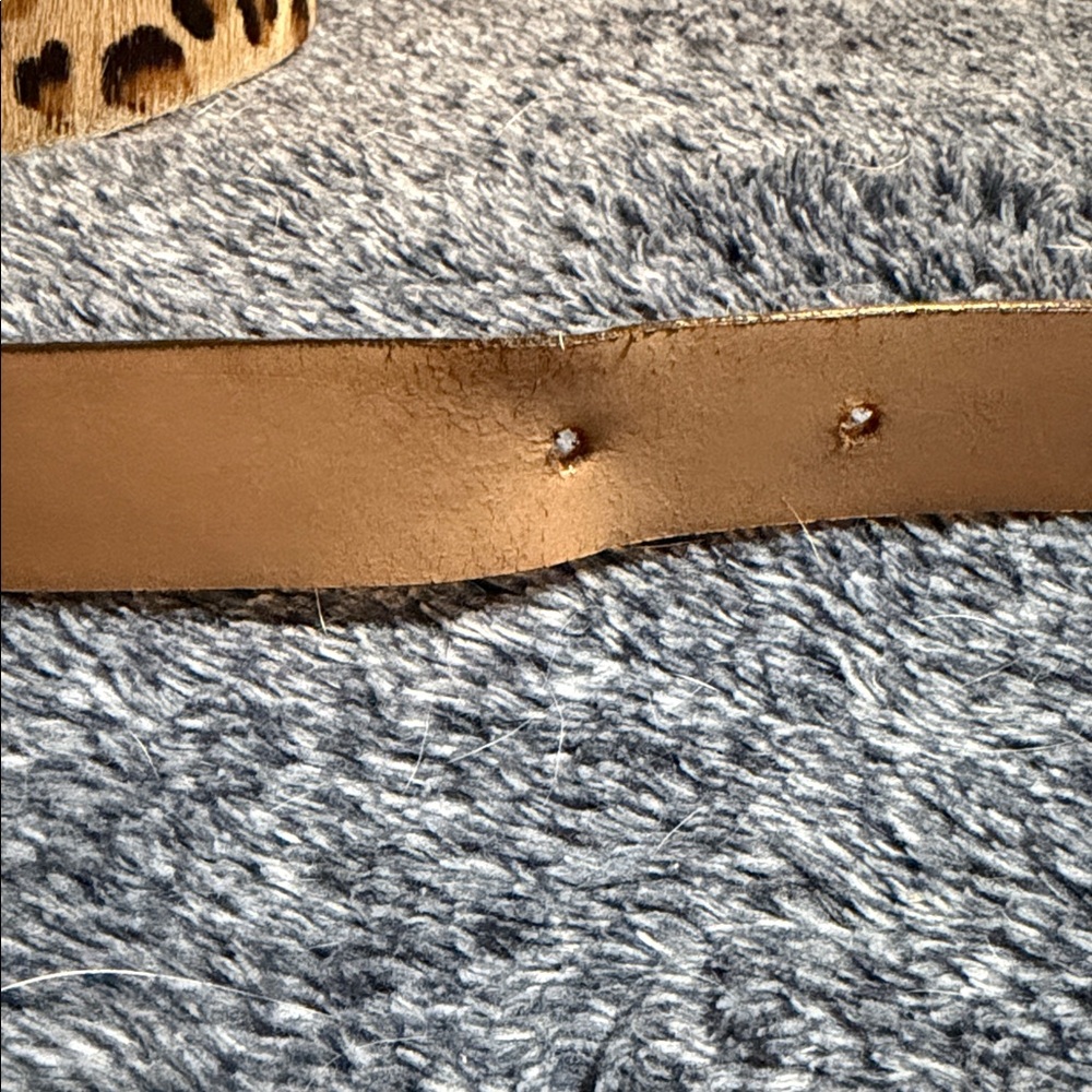 Garnet Hill Leopard Print Belt - Picture 4 of 8